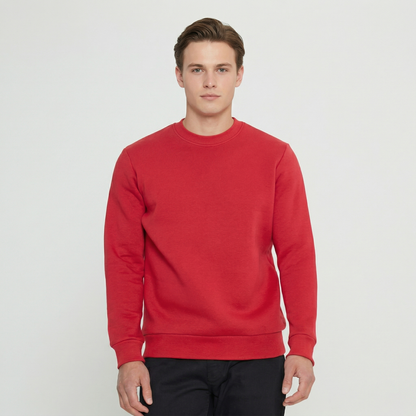 Giyteks Premium Sıfır Yaka Sweatshirt | 3 İplik Kalın Kumaş