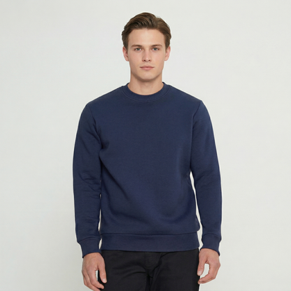 Giyteks Premium Sıfır Yaka Sweatshirt | 3 İplik Kalın Kumaş