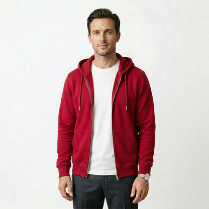 Premium Fermuarlı Kapüşonlu Sweatshirt