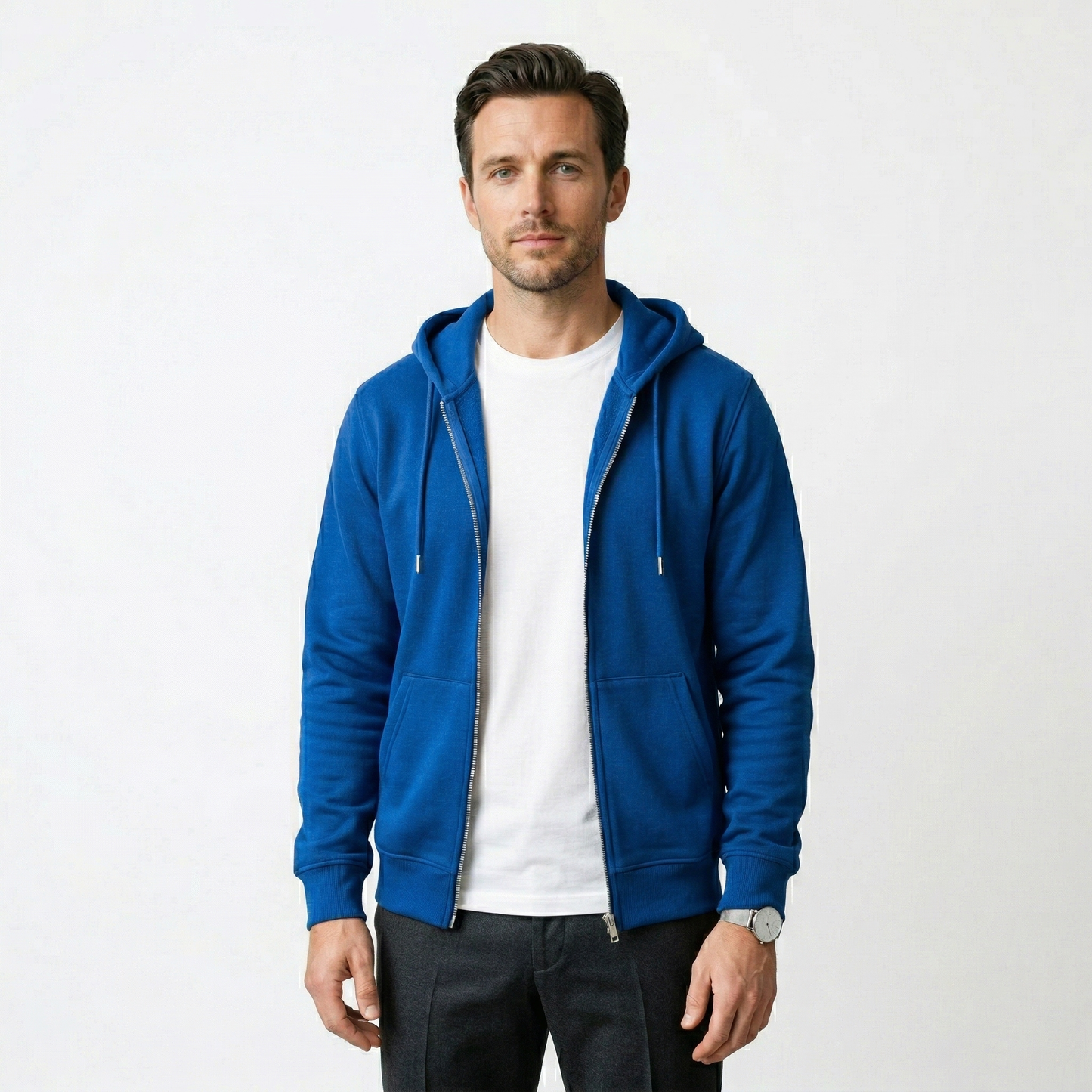Premium Fermuarlı Kapüşonlu Sweatshirt